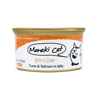 Can Food - Tuna & Salmon in Jelly for Skin and Coat