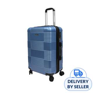 20" Cabin ABS+PC Antitheft Zipper Expandable Luggage - Blue