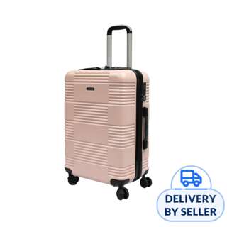 24" Medium ABS+PC Antitheft Zipper Expandable Luggage - Pink