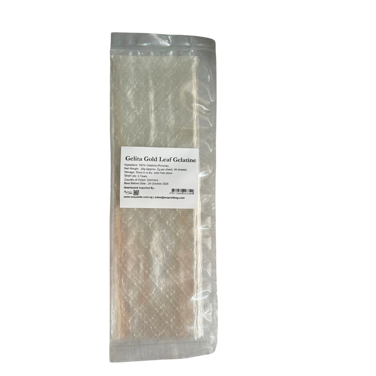 Gelita Gold Leaf Gelatine 10 Sheets