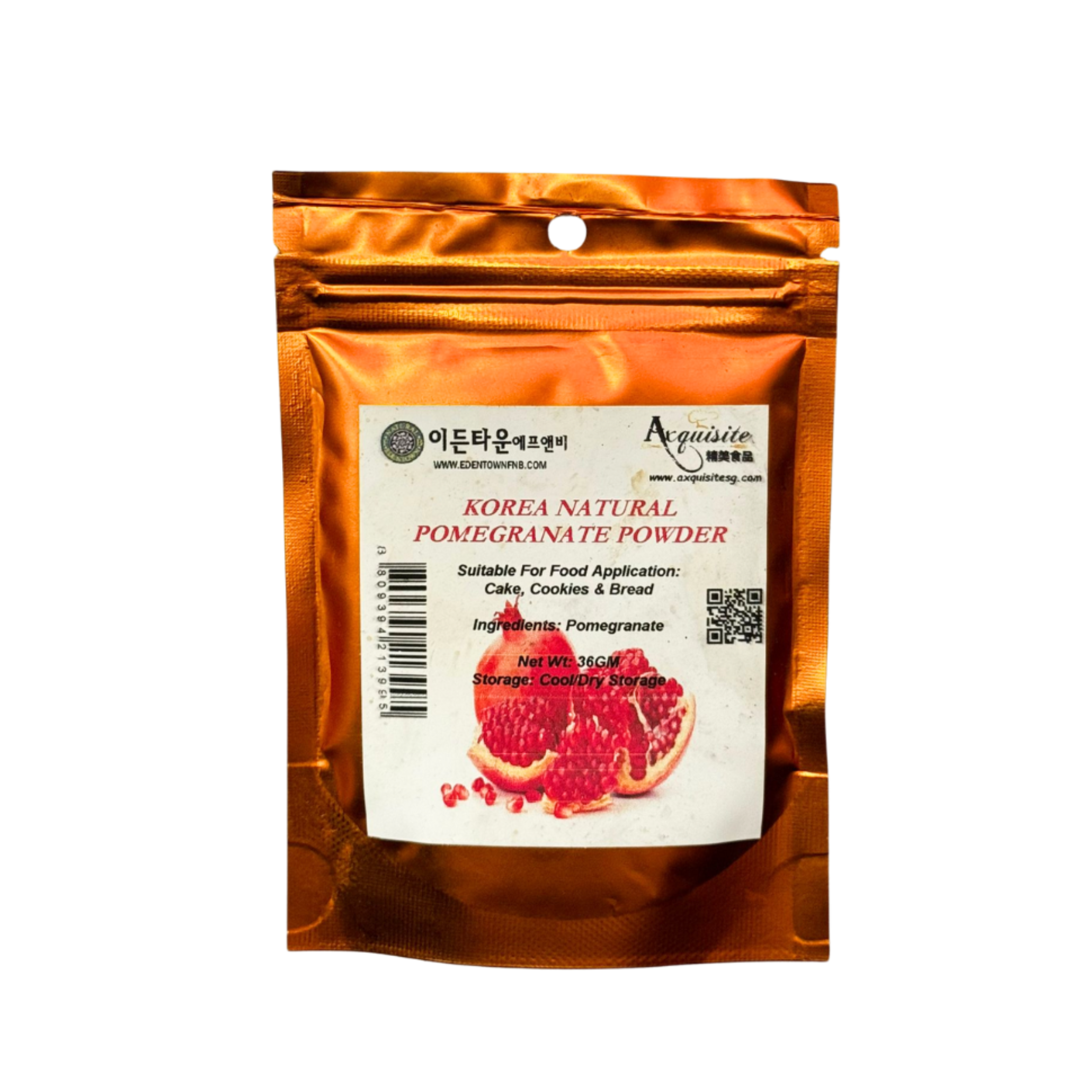 Edentown Korea Natural Powder - Pomegranate