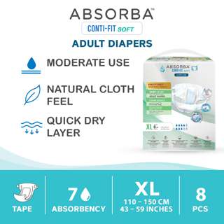 Absorba Conti Fit Soft Adult Diapers - XL