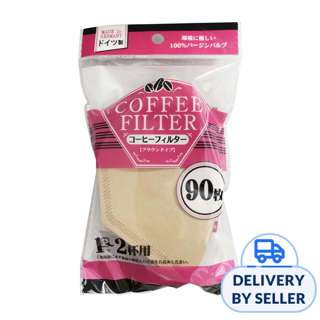 Disposable Paper Coffee Filters Unbleached - 90 Sheets Disposable Paper Coffee Filters Unbleached - 90 Sheets
