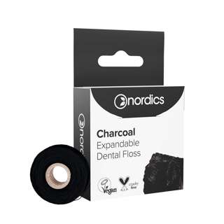 Nordics Deep Clean Expandable Dental Floss Charcoal