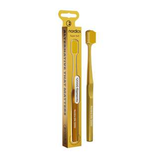 Nordics Adult Premium Toothbrush Silk Gold 12000 Ultra Soft