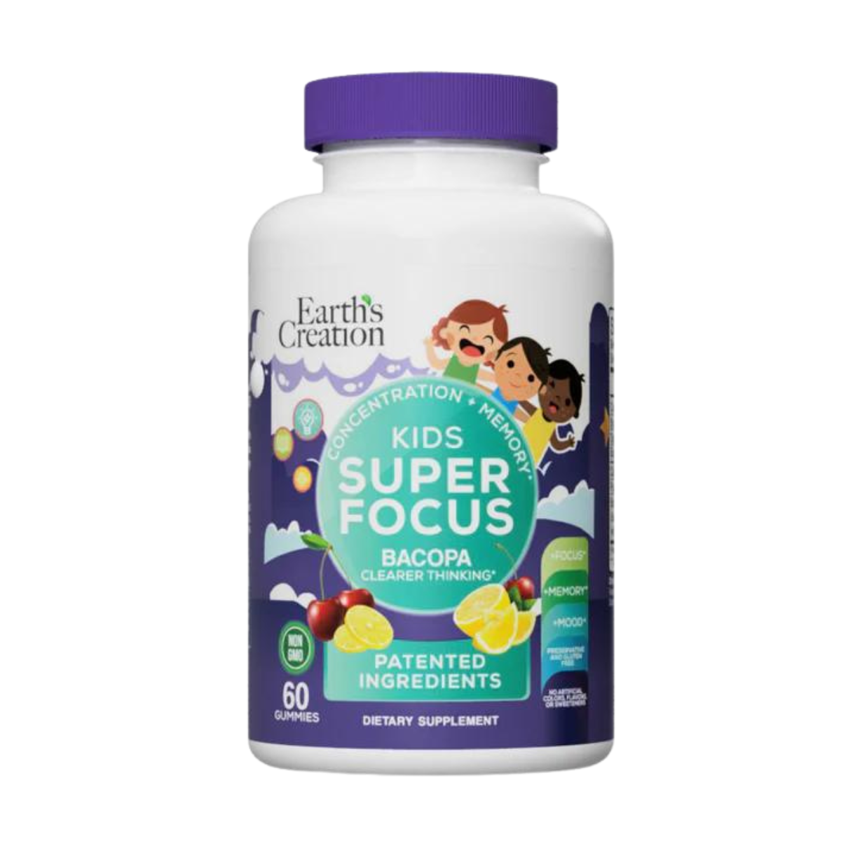 Earth's Creation Kids Super Focus Bacozest Gummy Earth's Creation Kids Super Focus Bacozest Gummy