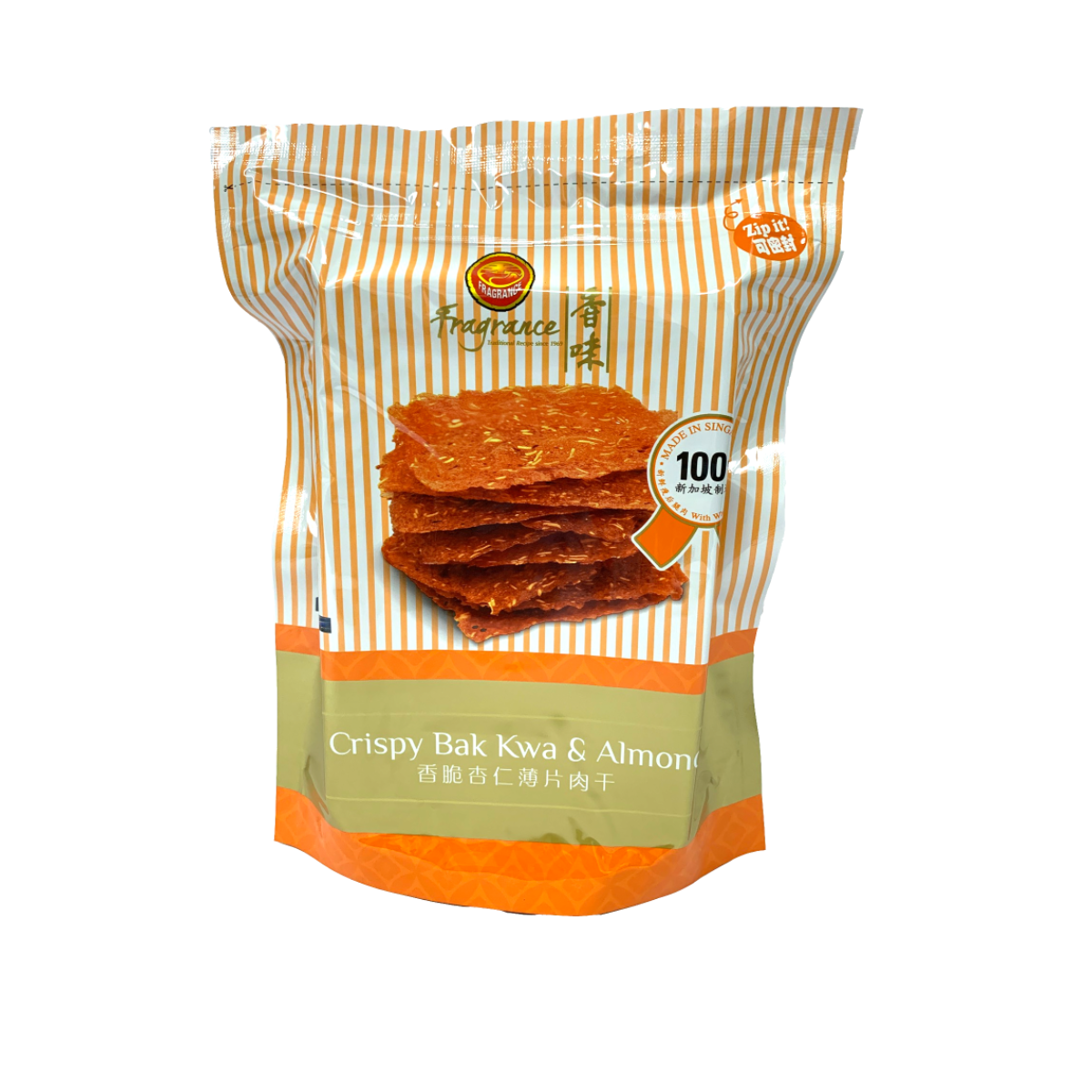 Fragrance Crispy Bak Kwa with Almonds Fragrance Crispy Bak Kwa with Almonds