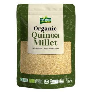 Top Green Organic Quinoa Millet