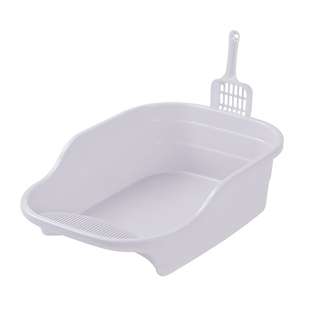 Sweet Home Wave Semi-enclosed Cat Litter Box - Light Purple Sweet Home Wave Semi-enclosed Cat Litter Box - Light Purple