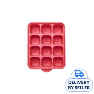 Jammuk Korea Platinum Silicone Food Cube Tray 12 Slots-Pink
