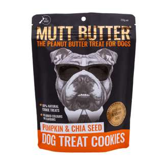 Mutt Butter Dog Cookies - Pumpkin&Chia