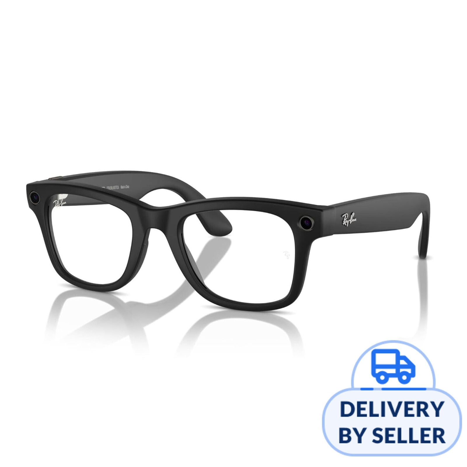 RayBan Meta Wayfarer Smart Glasses Shiny Black Clear