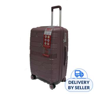 28" Helix Polypropylene Expandable Antitheft Luggage - Purple