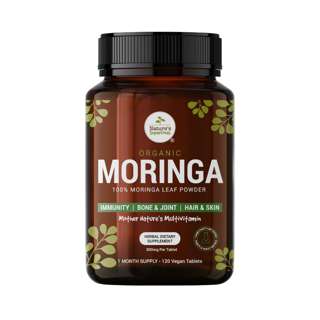 Organic Moringa Powder Tablets Supplement