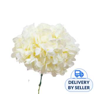 JM Flower Artificial Hydrangea - White