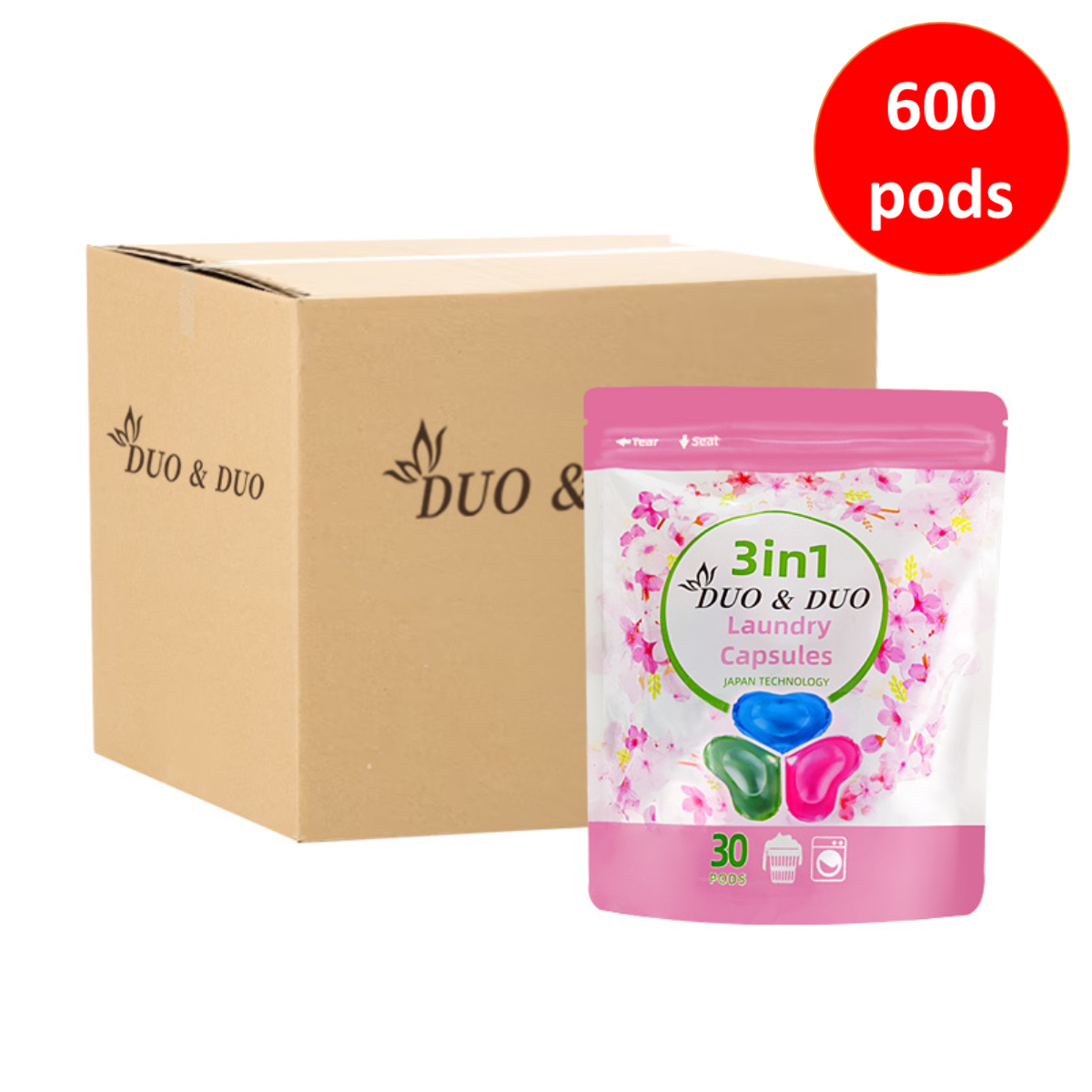 DUODUO 3 in 1 Laundry Capsules - Mix Scent