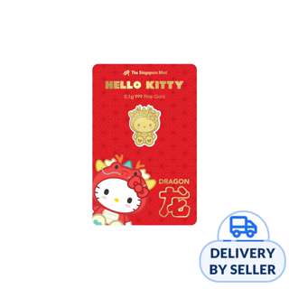 Sanrio Hello Kitty Zodiac Dragon 0.1 gm 999 Fine Gold Bar