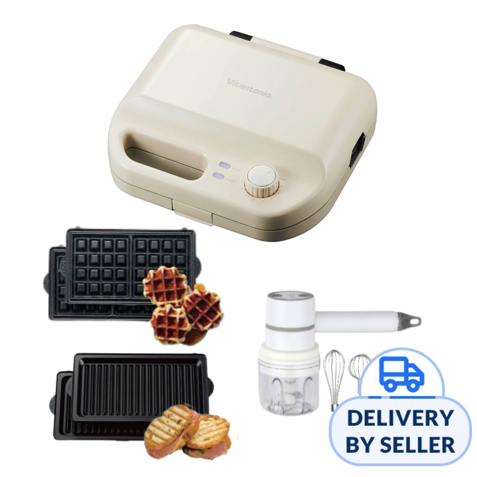 キッチン家電 Vitantonio VARIETY SANDWICH BAKER Vitantonio Waffle/Sandwich Baker (VWH-500A) Free Wireless Han