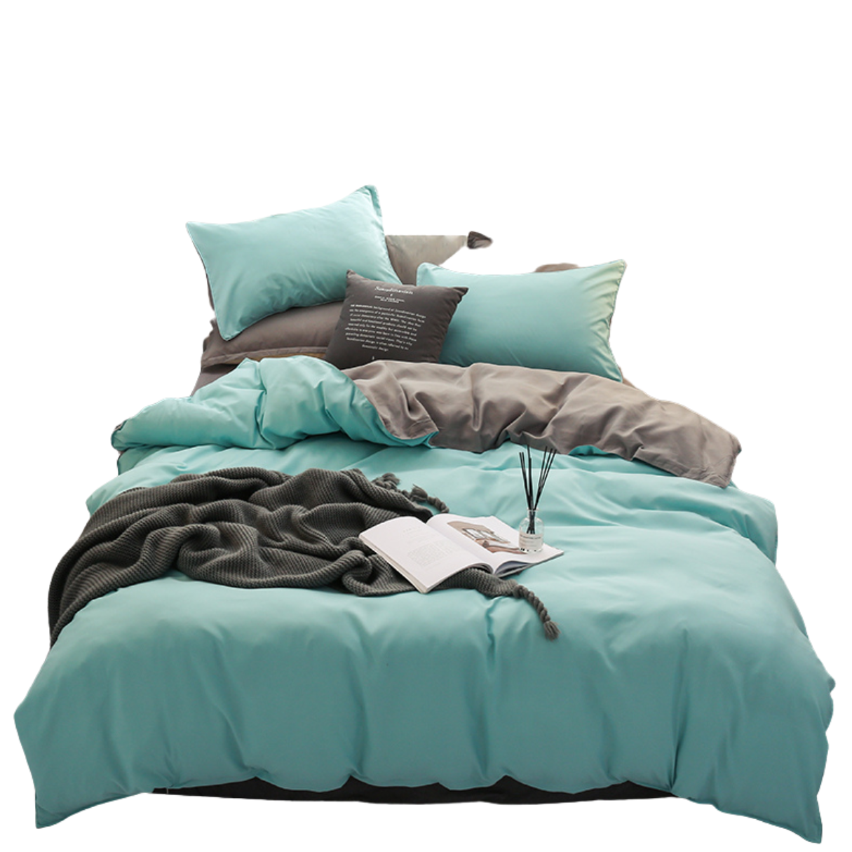 MAKKO Premium Collection 1000TC Quilt Cover - Queen (BS-238)