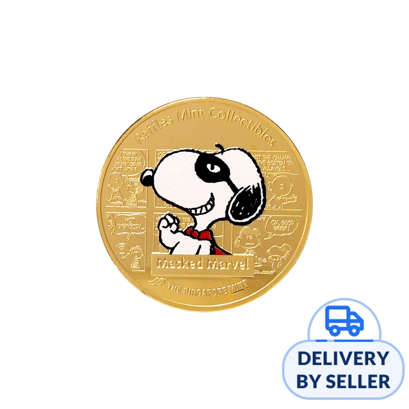 Joe Preppy Snoopy 24K Gold Plated Commemorative Medallion