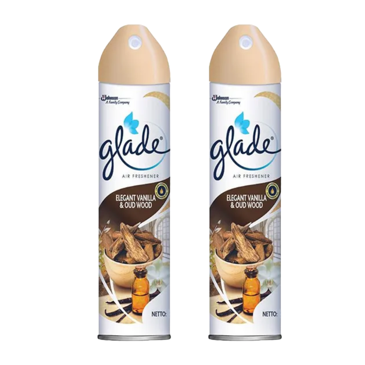 Glade Air Freshener Spray Bundle of 2 - Vanilla & Oud Wood Glade Air Freshener Spray Bundle of 2 - Vanilla & Oud Wood
