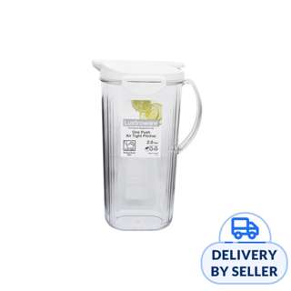 Lustroware 2L Water Pitcher - White Clear
