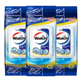 Walch Multi Purpose Wipes - Lemon Fresh Bundle of 3