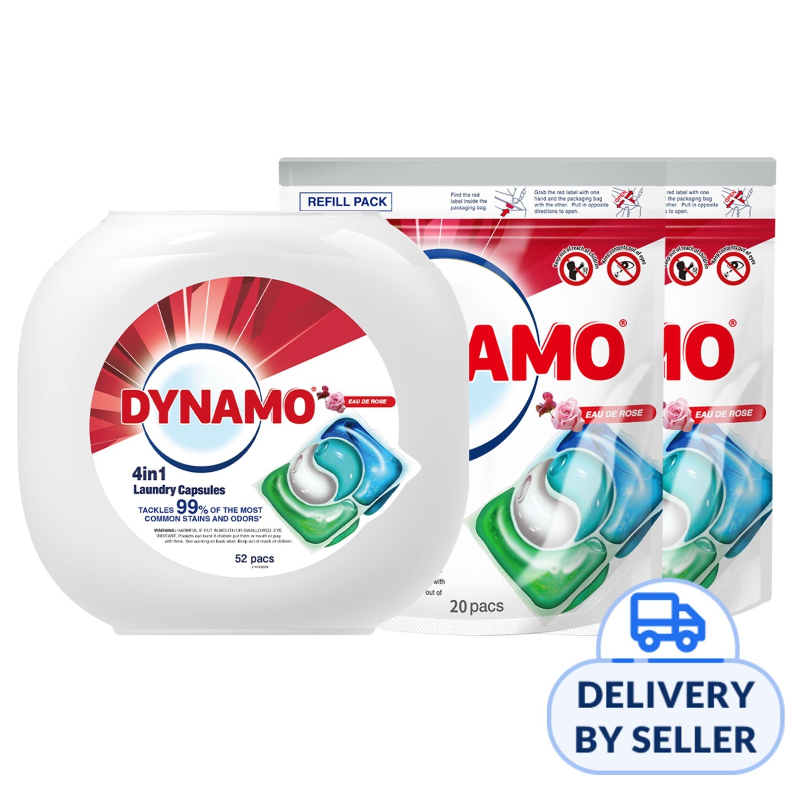 Dynamo 4in1 Laundry Capsules Bundle - Eau De Rose