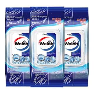Walch Multi Purpose Wipes - Aqua Fresh Bundle of 3