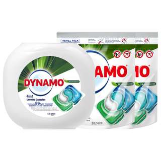 Dynamo 4in1 Laundry Capsules Bundle - 3x Odor Remover