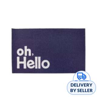HOUZE Washable Non Slip Coil Mat - Oh Hello Navy