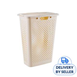 HOUZE - Slim 45L Laundry Basket With Flip Lid
