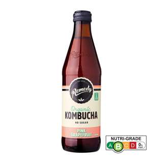 Remedy Organic Kombucha Pink Grapefruit
