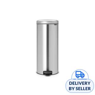 PEDAL BIN NEWICON 30L SOFT CLOSING - FPP MATT STEEL
