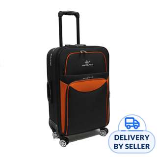 Water Polo Large Fabric Expandable Fabric Luggage - 28" Brown