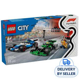 LEGO 60474 City F1 Grid with VCARB & Sauber Race Cars