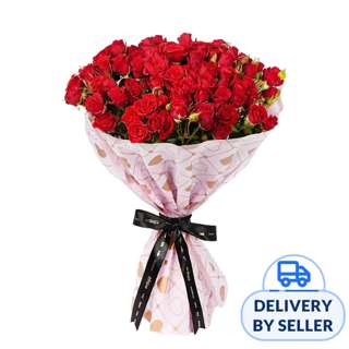 FNP Valentine Red Spray Roses Bouquet
