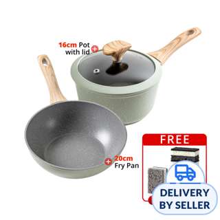 Table Matters-Everyday Chef (16cm Pot + 20cm Fry Pan) - Sage