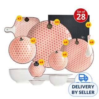 Table Matters - Starry Red 28PCS Dining Set