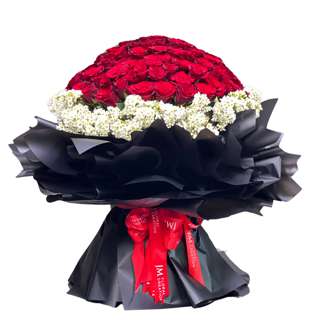 JM Flower Moonlit Promise - 99 Roses Bouquet