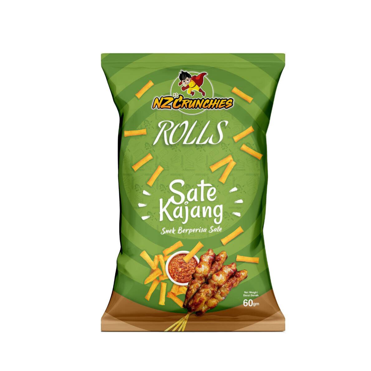 NZ Crunchies Rolls Sate Kajang NZ Crunchies Rolls Sate Kajang