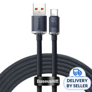 Baseus Crystal Shine USB A-to-C Cable 100W 2m (Black)