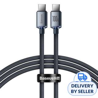 Baseus Crystal Shine USB-C to USB-C Cable 100W 1.2m (Black) Baseus Crystal Shine USB-C to USB-C Cable 100W 1.2m (Black)