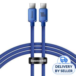 Baseus Crystal Shine USB-C to USB-C Data Cable 100W 2m (Blue)