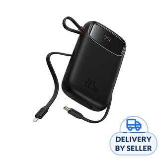 Baseus Qpow2 Dual-Cable Power Bank 10000mAh 22.5W (Black)