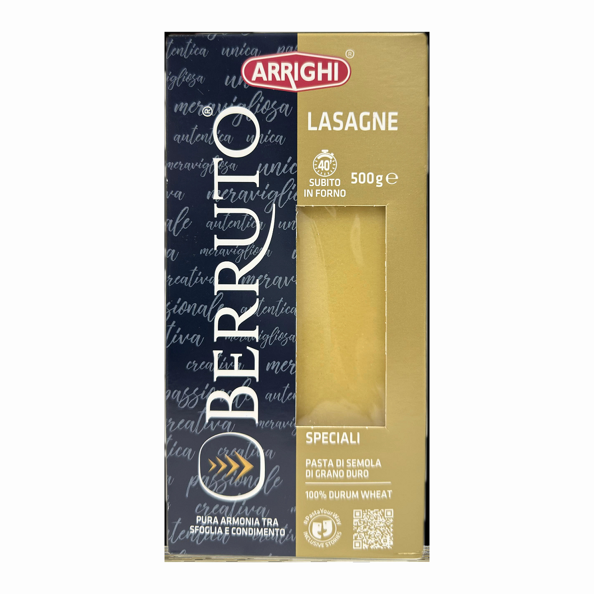Arrighi Italian Lasagne - 100% Durum Wheat