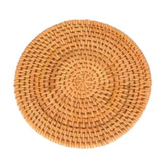 Handmade Rattan Round Coaster Insulation Mat (16cm)