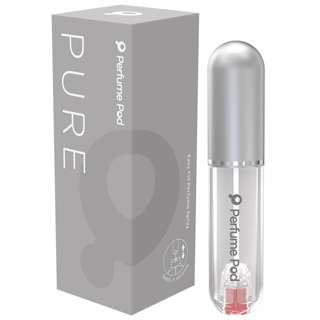 Perfume Pod Pure Refillable Perfume Spray Bottle - Silver
