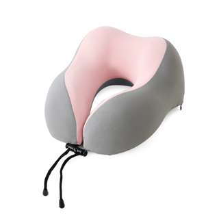 Sweet Home Cooling Fabric Travel Pillow - Princess Pink