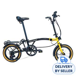 Hachiko Tri-fold Bicycle T7 GEN 2.5 - Black Gold Hachiko Tri-fold Bicycle T7 GEN 2.5 - Black Gold